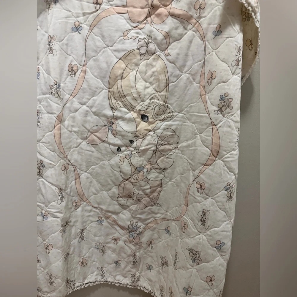 Vintage Precious Moments Baby Quilt